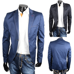 Herren Business Freizeit Jackett Blouson Jacke