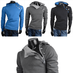 Herren Business Freizeit Pullover Langarm Shirts