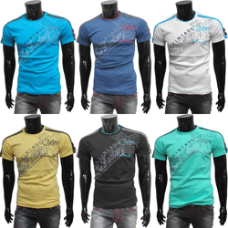 Herren Freizeit Sport T-Shirts Kurzarm Oberteile