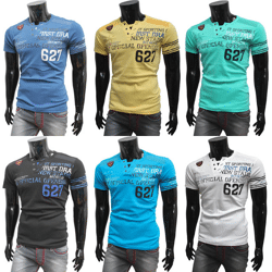 Herren Freizeit Sport T-Shirts Kurzarm Oberteile