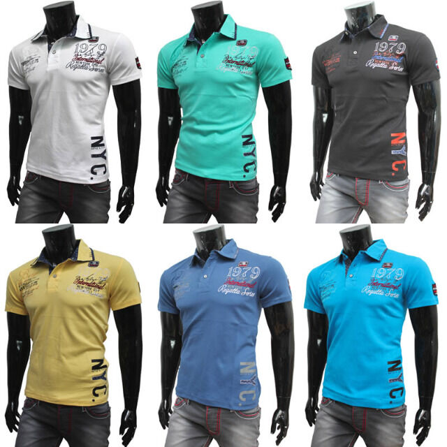 Herren Polo Shirts Kurzarm Oberteile T-Shirts