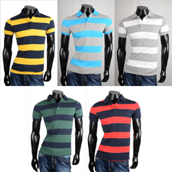 Herren Polo Shirts Kurzarm Oberteile T-Shirts
