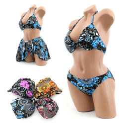Sexy ladies bikinis sets swimwear 3-piece