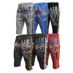 3/4 Jogging Freizeit Trainings Capri Hose Shorts