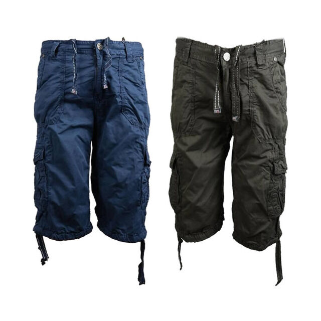 Herren Sommer Capri Cargo Freizeit Hose
