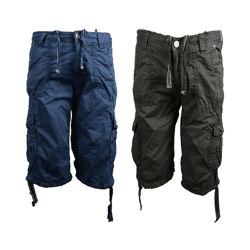 Herren Sommer Capri Cargo Freizeit Hose