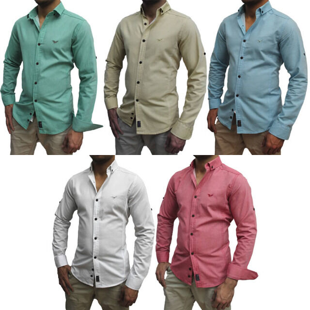 Herren Freizeit Business Hemden Kurzarm Oberteile