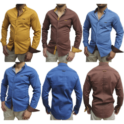 Herren Freizeit Business Hemden Langarm