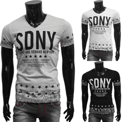 Herren Freizeit Sport T-Shirts Kurzarm Oberteile