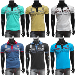Herren Polo Shirts Kurzarm Oberteile T-Shirts