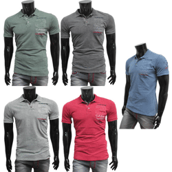 Herren Polo Shirts Kurzarm Oberteile T-Shirts
