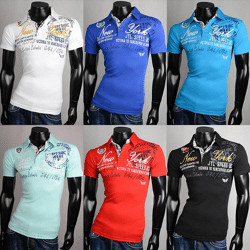 Herren Polo Shirts Kurzarm Oberteile T-Shirts