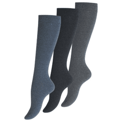 Damen Baumwoll-Kniestrümpfe mit nahtloser Spitze