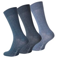 Herren XXL Baumwoll-Socken in Blautönen - Größe 47/50
