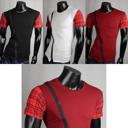 Herren Freizeit Sport T-Shirts Kurzarm Oberteile