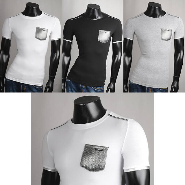 Herren Freizeit Sport T-Shirts Kurzarm Oberteile