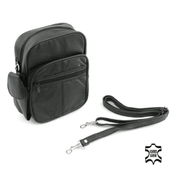 Genuine leather shopper travel bag shoulder bag