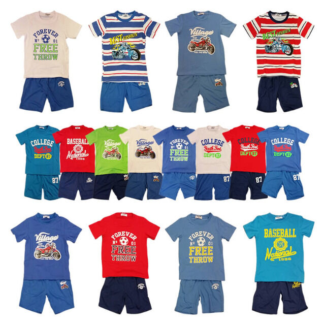 Jungen Sommer Tops Shorts Hosen im Set
