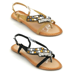 Damen Sommer Sandalen Slipper Schuhe