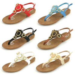 Damen Sommer Sandalen Slipper Schuhe