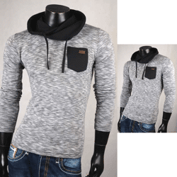 Herren Business Freizeit Pullover Langarm Shirts