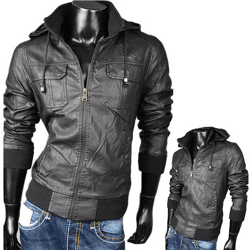 Herren Leder Jacken Frühjahr Herbst Oberteil