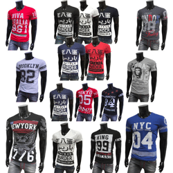 Herren Freizeit Motiv T-Shirts Oberteile Mix