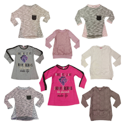 Mädchen Shirts Langarm Oberteile Tops