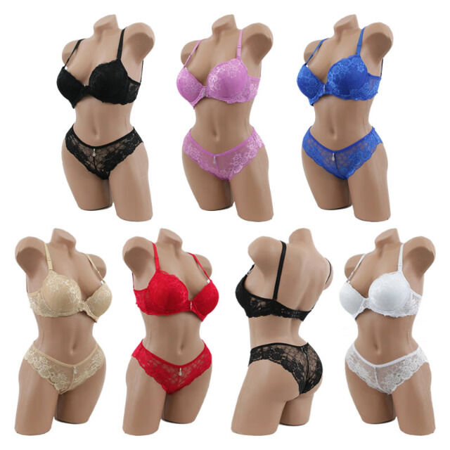 Sexy Damen BH Sets Slip Dessous Musterung