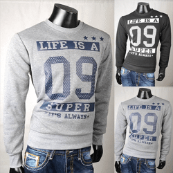 Herren Business Freizeit Pullover Langarm Shirts