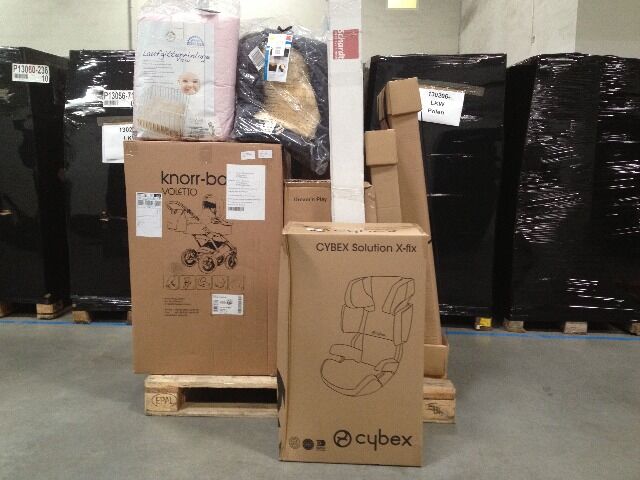 Babyartikel Markenware (Autositze, Kindermöbel, Kinderwagen, Babyphones usw.)- Mischpaletten