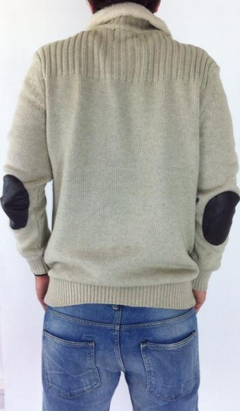 Modische Herren Winter Strickpullover Pullover Sweater mit Knopfleiste Soul Classic