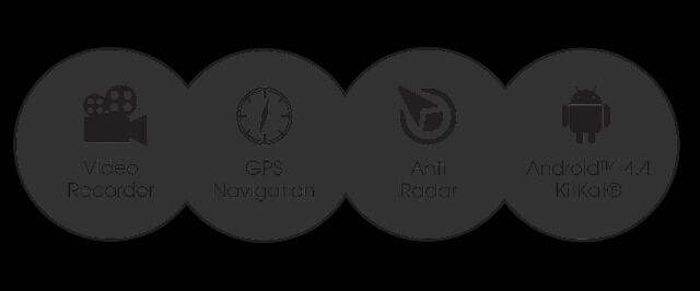 GoClever Drive 3in1 Autokamera mit Navigation und Android Tablet All-in-One