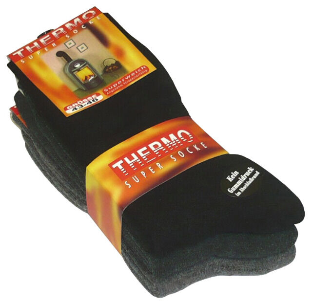 Herren Vollfrottee THERMOsocken mit Softbund