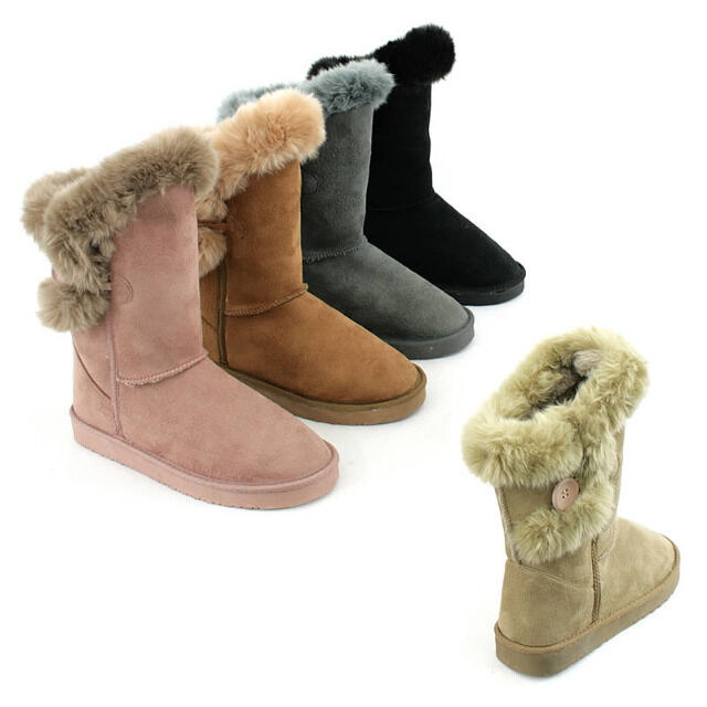 Ladies fur boots shoes fall winter boots