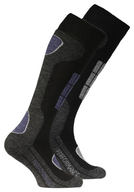 Herren Ski- und Snowboard-Kniestrümpfe PERFORMANCE - 2er Pack