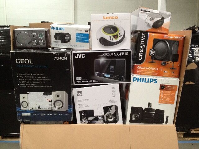 Sound/Audio Mischpaletten Markenprodukte (Stereoanlagen, Boombox, Lautsprecher, Heimkinosysteme, Soundbar, Subwoofer u.v.a.)