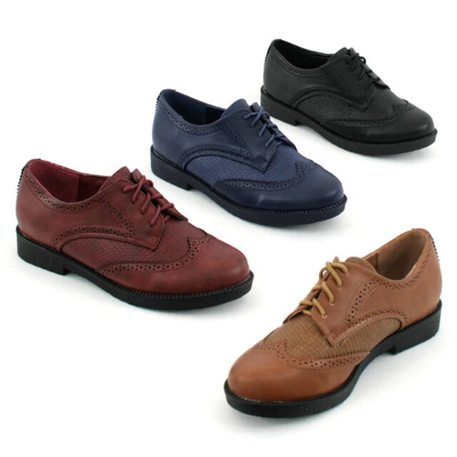 Damen Herbst Winter Halbschuhe Schuhe