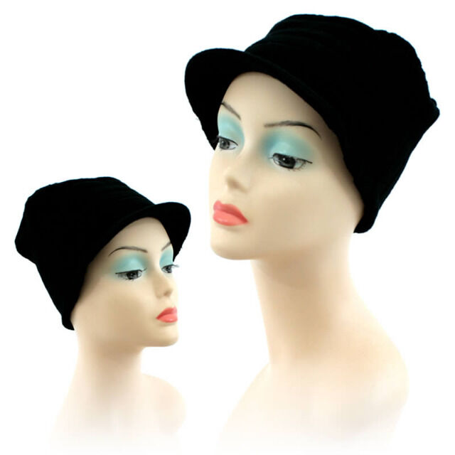 Herbst Winter Frühjahr Strick Mützen schwarz