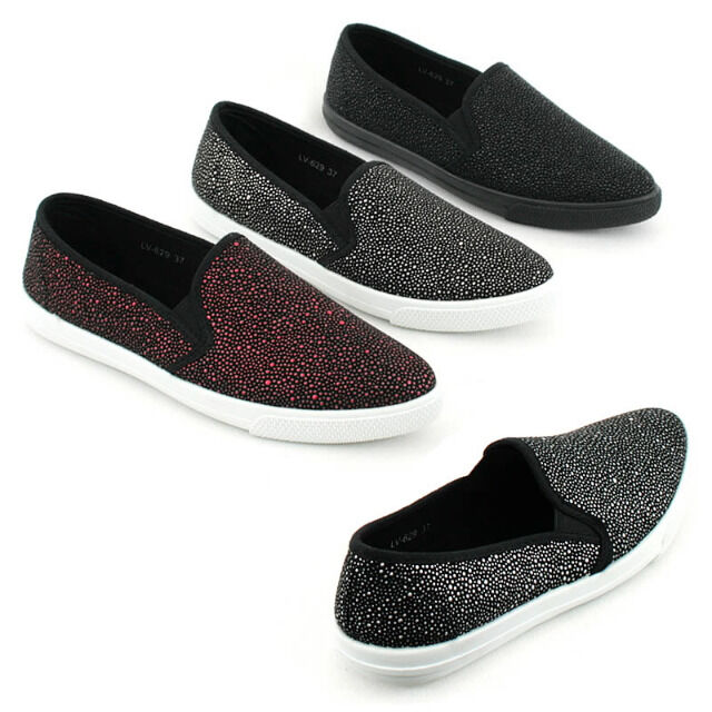 Damen Freizeit Sport Schuhe Sneaker Slipper