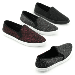 Damen Freizeit Sport Schuhe Sneaker Slipper