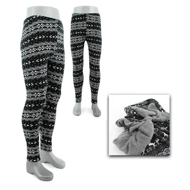 Damen Leggings Leggins Hosen gefüttert