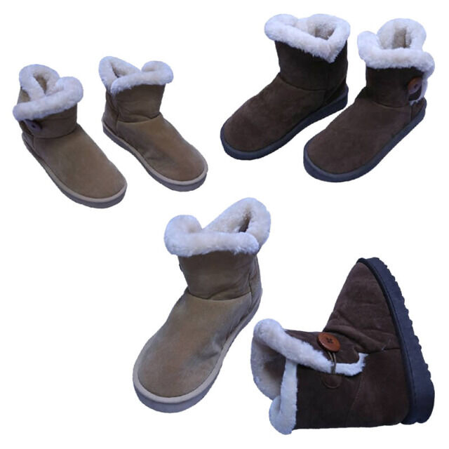 Damen Herbst Winter Frühjahr Fell Schuhe