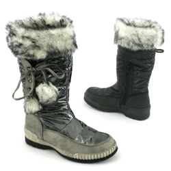 Kinder Fell Stiefel Schuhe Boots Gefüttert