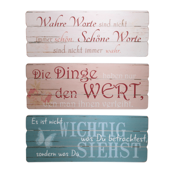 17 50676 Holz Bild Philosophie 80x30cm Spruche 14690478 Restposten De