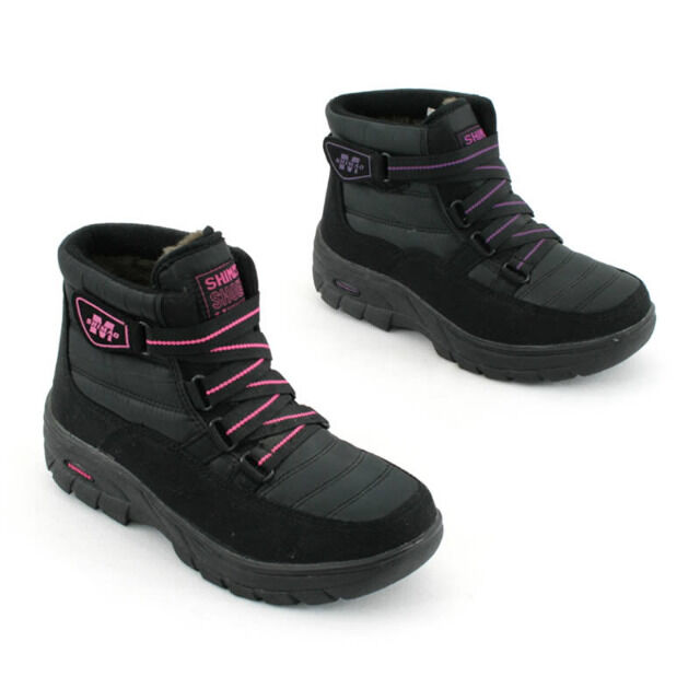 Damen Freizeit Schuhe Boots Gefüttert