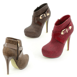 Damen Pumps High Heels Schuhe Musterung