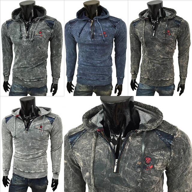 Herren Pullover Langarm Oberteil Shirts