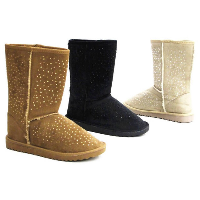 Damen Herbst Winter Frühjahr Fell Schuhe