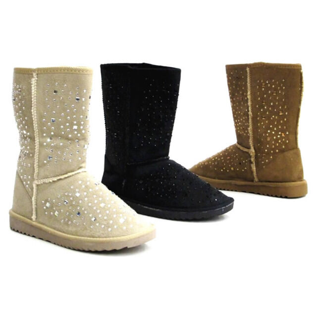 Damen Herbst Winter Frühjahr Fell Schuhe